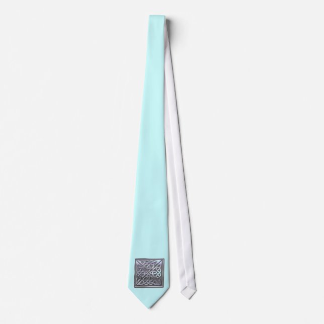 Corbata Knot celta 4 cuadrado de plata (Anverso)