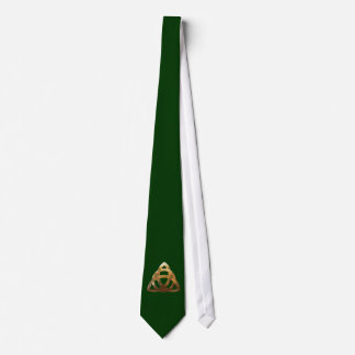 Corbata Knot de Trinidad de oro celta