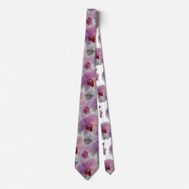 Corbata Konymoi "Orquídea Lilac" (Anverso)