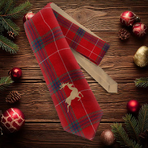 Corbata Kraft Reno Tartán Rojo ID589