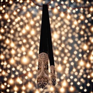 Corbata Kraken Steampunk Octopus Ornate Gold y Black