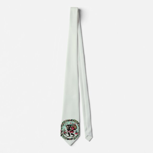 Corbata Krampus Navidad (Anverso)