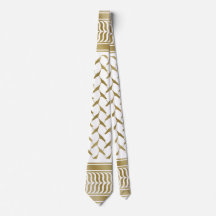 Kuffiyeh palestino dorado y blanco