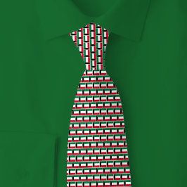 Corbata Kuwait Flag Brick Pattern
