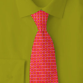 Corbata Kyrgyzstan Flag Brick Pattern