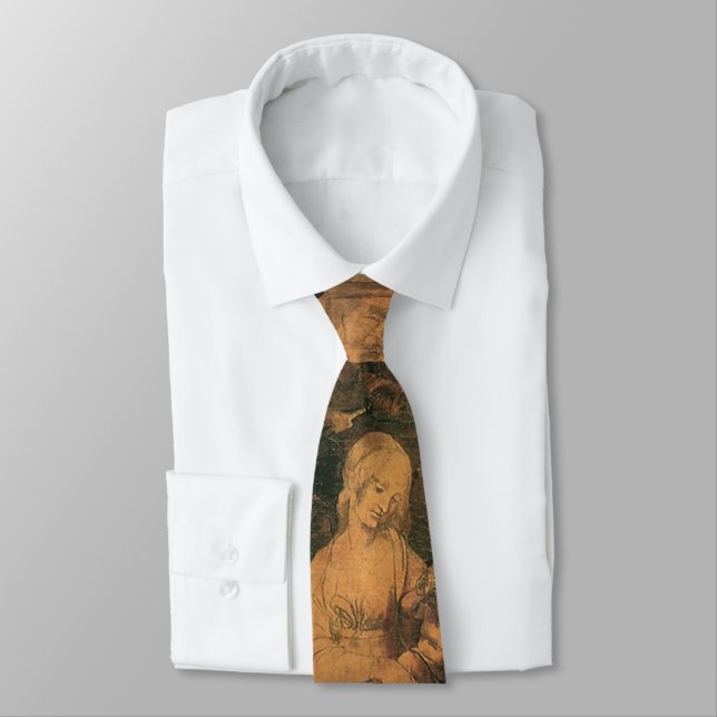 Corbata La adoración de los magos de Leonardo da Vinci (Atado)