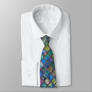 Corbata La aguamarina atractiva elegante coloreó las tejas