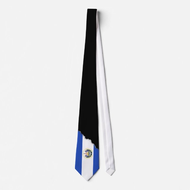 Corbata La bandera de El Salvador (Anverso)