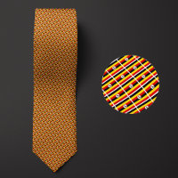 La bandera de Uganda Pattern Necktie resalta la na