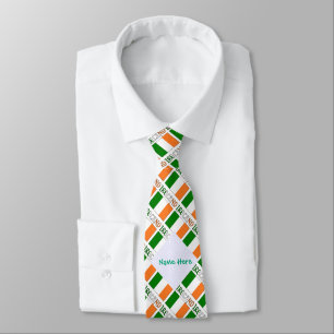 Corbata La bandera irlandesa, la personalización del verde