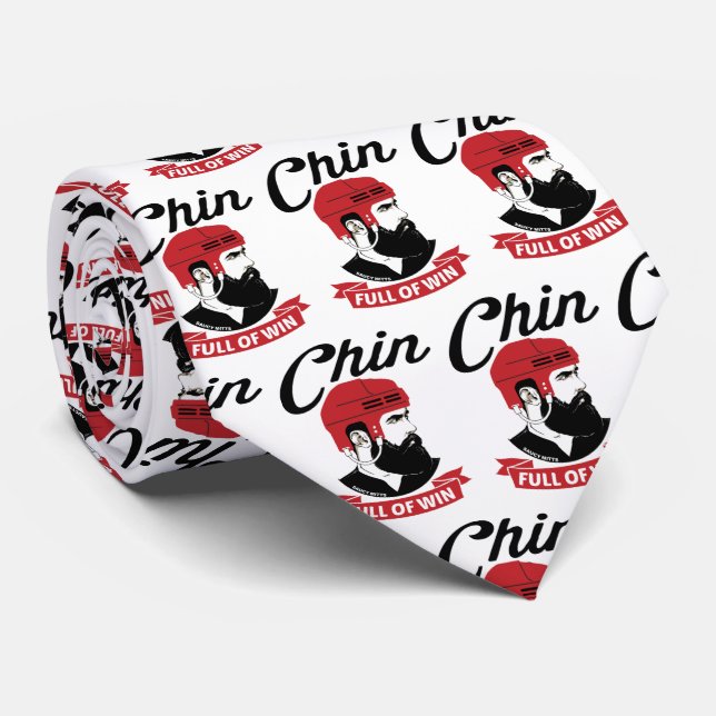 Corbata La barba de hockey sobre hielo está llena de triun (Enrollado)