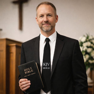 Corbata La Biblia KJV cree en los cristianos blancos y neg