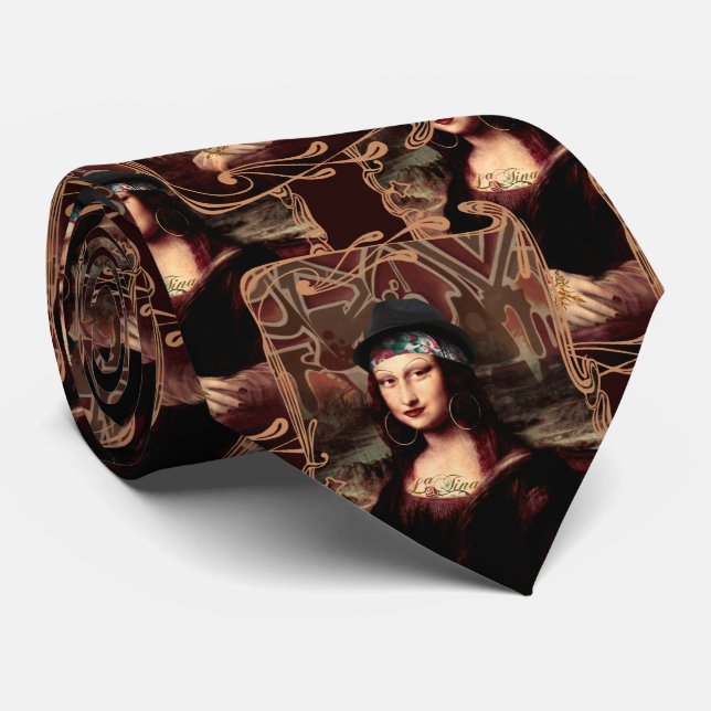 Corbata La Chola Mona Lisa (Enrollado)