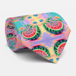 Corbata La colorida sandía para el Día del Padre