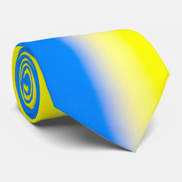 Corbata La elegante Ucrania azul y amarilla inspiró la paz