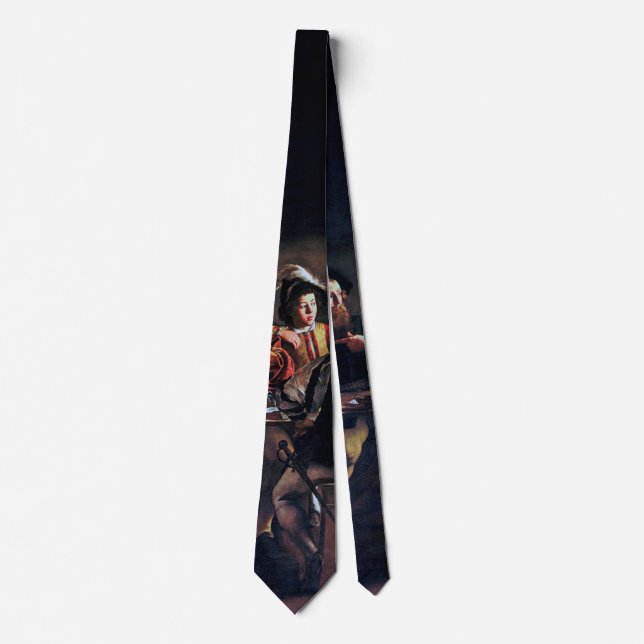 Corbata La llamada de San Mateo, Caravaggio (Anverso)