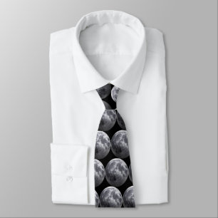 Corbata La luna - efecto 3D