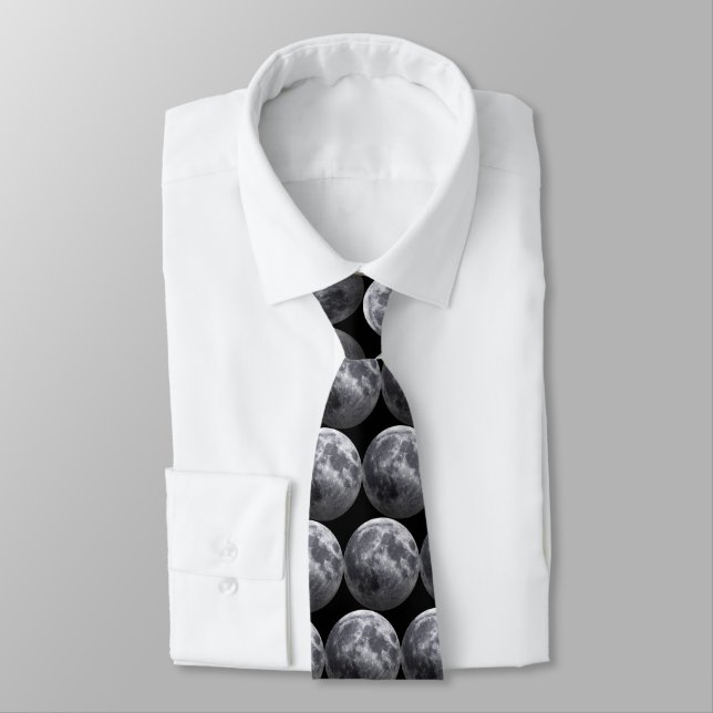 Corbata La luna - efecto 3D (Atado)