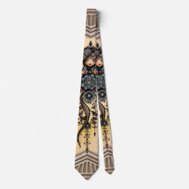 Corbata La melodía de la naturaleza, la danza del hada flo