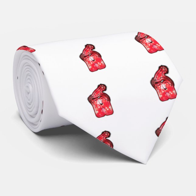 Corbata La moderna colección de Sombreros Santa. (Enrollado)