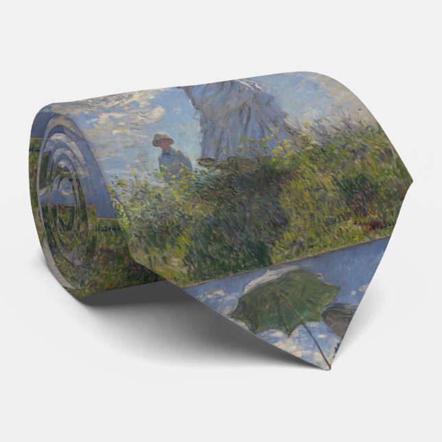 Corbata La mujer de Claude Monet con un parasol (Enrollado)