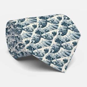 Corbata La ola de Hokusai