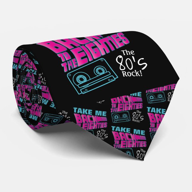 Corbata La roca de los años 80 (Enrollado)