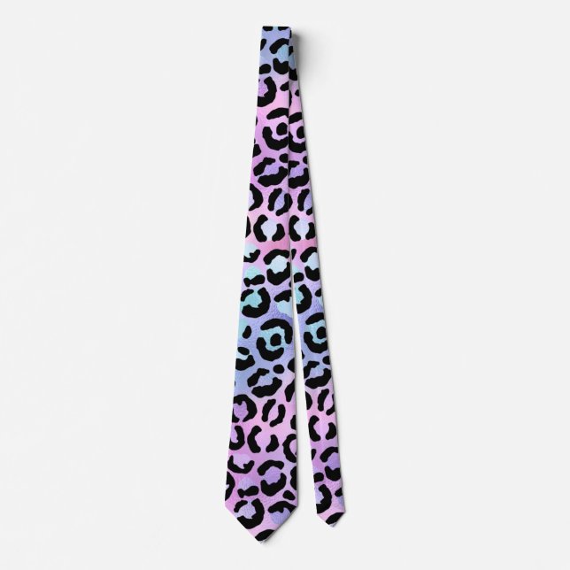 Corbata La Serie del Leopardo Irisado Diseño 4 (Anverso)