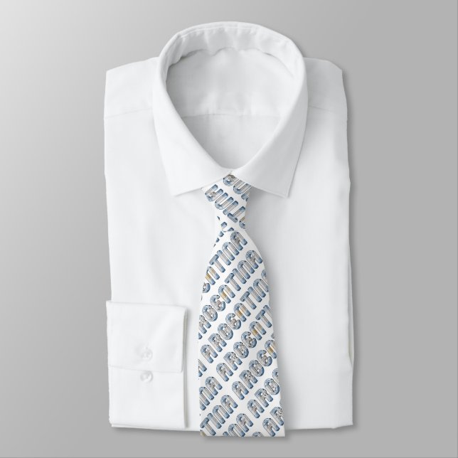 Corbata La tipografía de la bandera argentina (Atado)