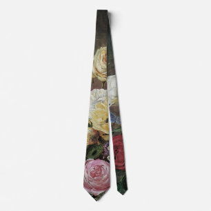 Corbata La vida con flores en grano de Olaf Hermansen