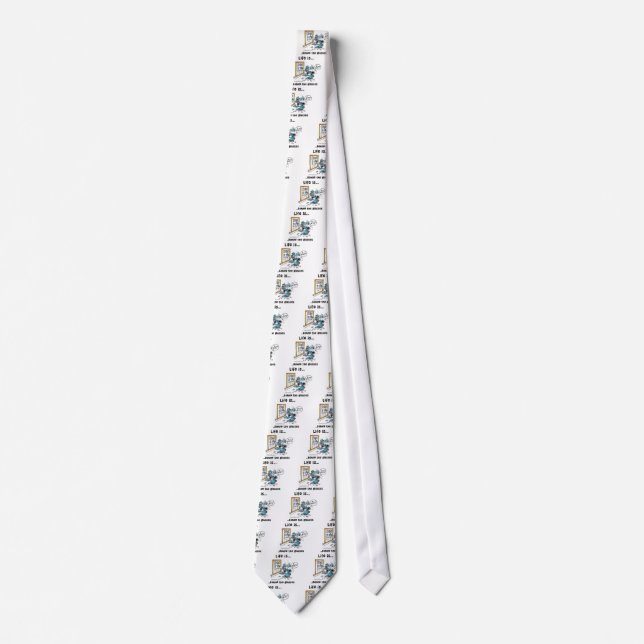 Corbata La vida está detrás de los vidrios (Anverso)