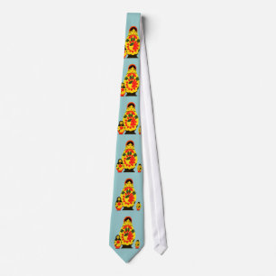 Corbata La vieja Moda rusa Matryoshka Doll