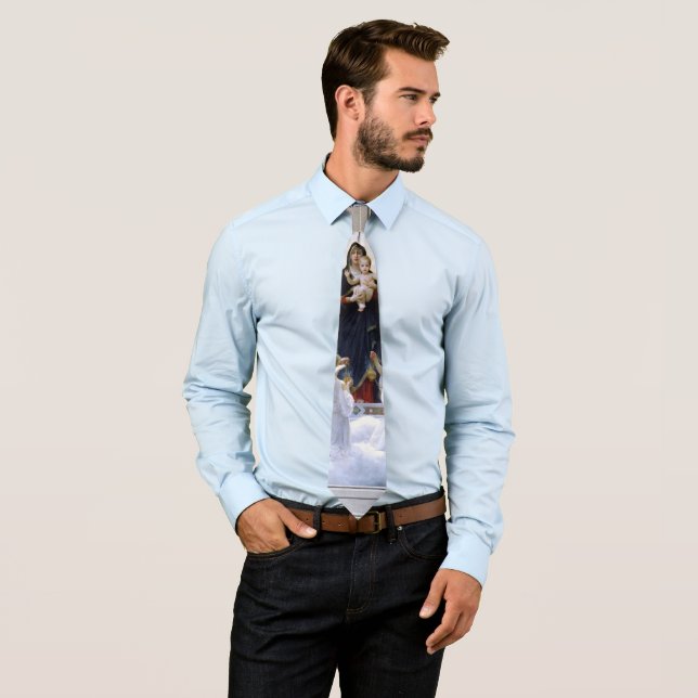 Corbata La Virgen con los Ángeles de William Adolphe Bougu (In situ)