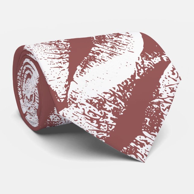 Corbata Labios blancos #9 (Enrollado)