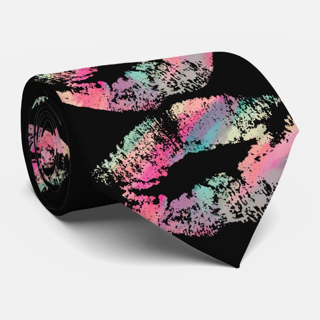 Corbata Labios estilizados #16 (Enrollado)