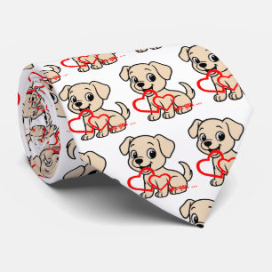 Corbata Labrador Retriever Amarillo Valentines Dibujo Anim