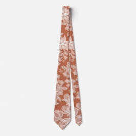 Corbata Lace blanco en Terracota