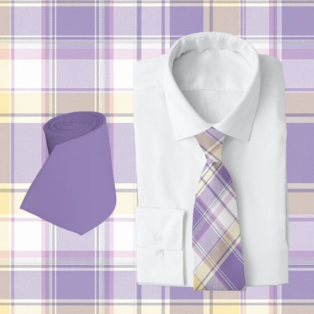 Corbata Lácea suave, amarillo y blanco (tie set
)