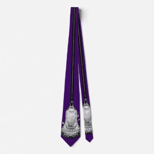 Corbata Lacrosse Agujero De Cuello Púrpura