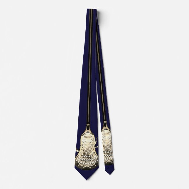 Corbata Lacrosse Navy Blue Neck Tie (Anverso)