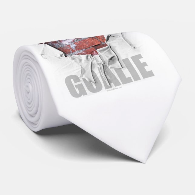 Corbata Ladrillo despedazado de marea negra (hockey) (Enrollado)