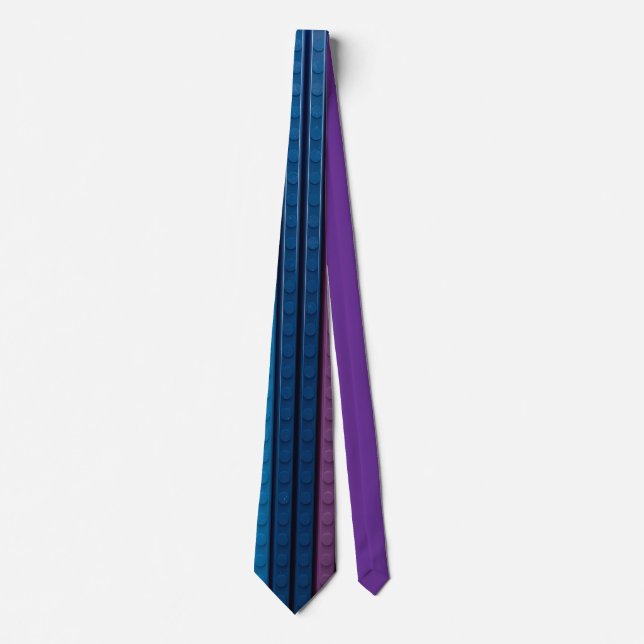 Corbata Ladrillos de plástico verticales azul-púrpura (Anverso)
