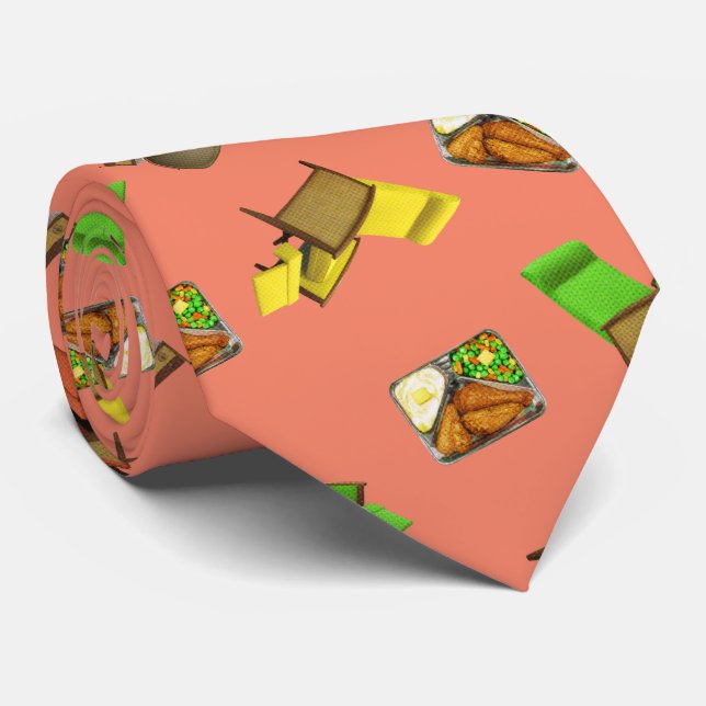 Corbata Lagarto de salón MCM en melón (Enrollado)