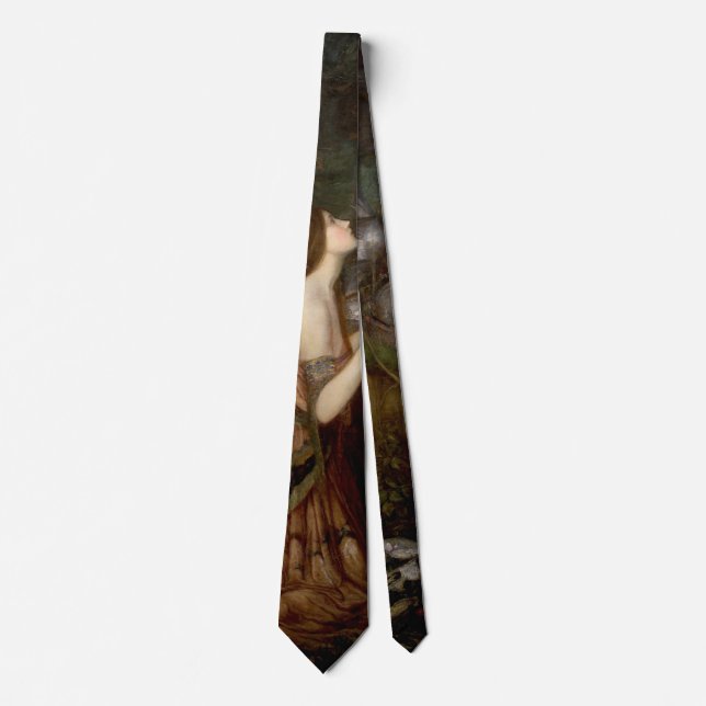 Corbata Lamia y el soldado de John William Waterhouse (Anverso)