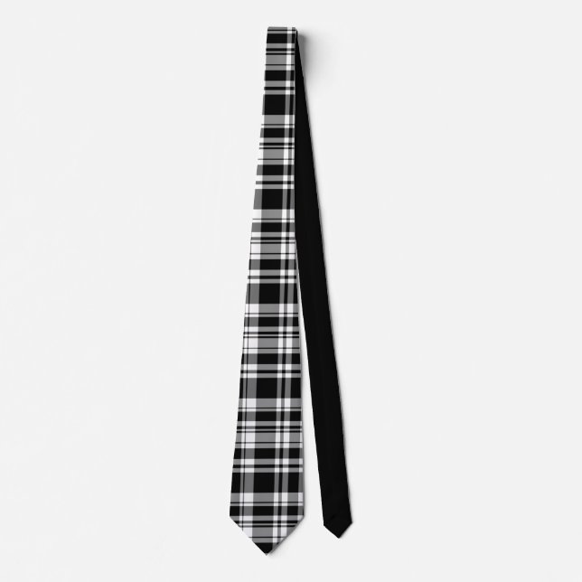 Corbata Lámina blanca y negra (Anverso)