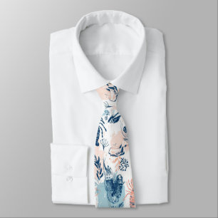 Corbata Langosta Costera Mariscos Azul Melocotón Náutico