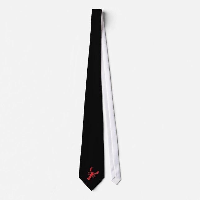 Corbata Langosta en lazo negro (Anverso)
