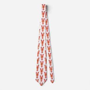 Corbata Langosta poligonal roja