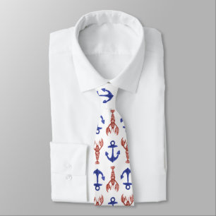 Corbata Langosta y anclas