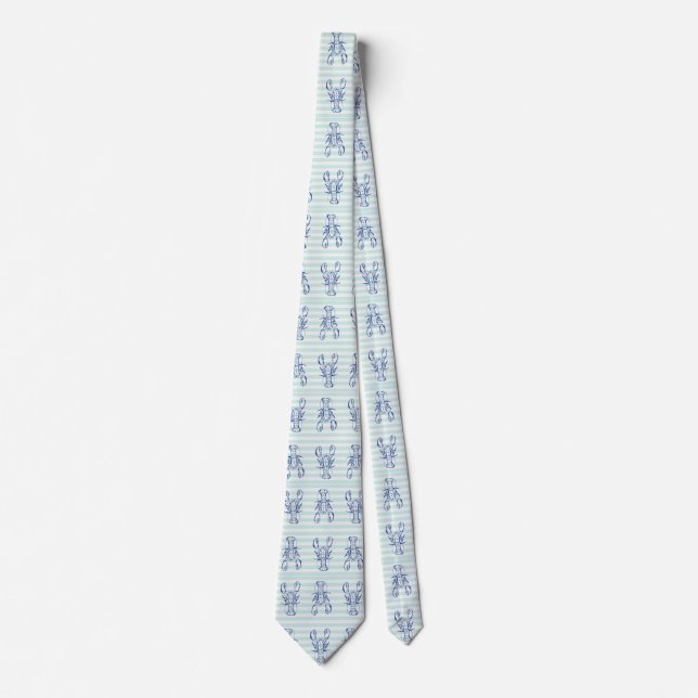 Corbata Langostas azules (Anverso)